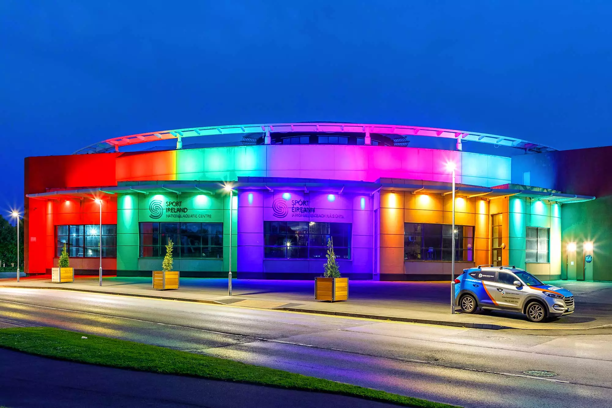 National Aquatic Centre Colour Changing Lights
